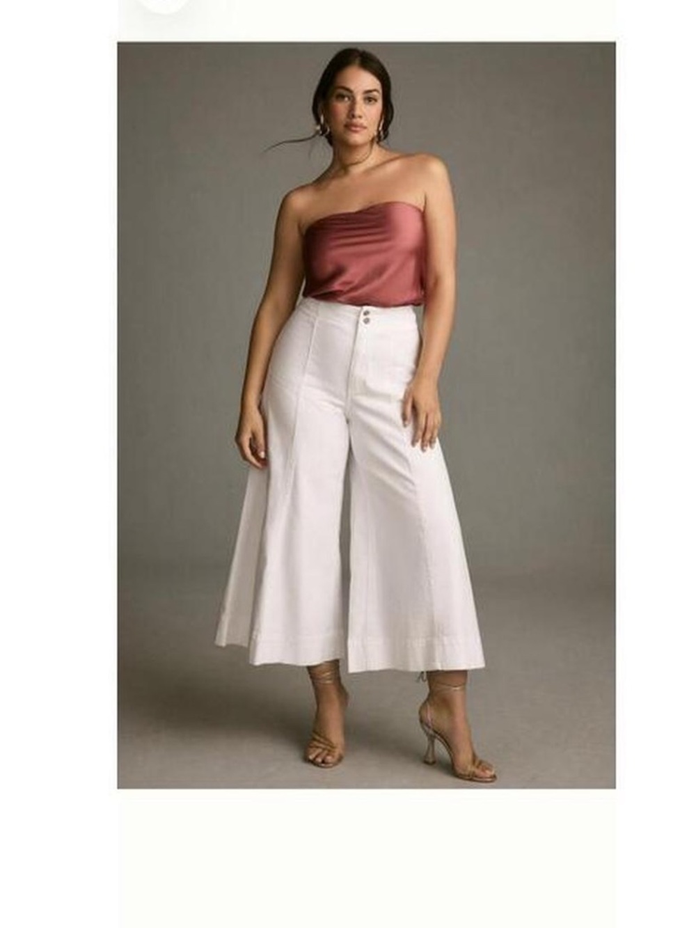PILCRO Cropped wide-legged Jeans